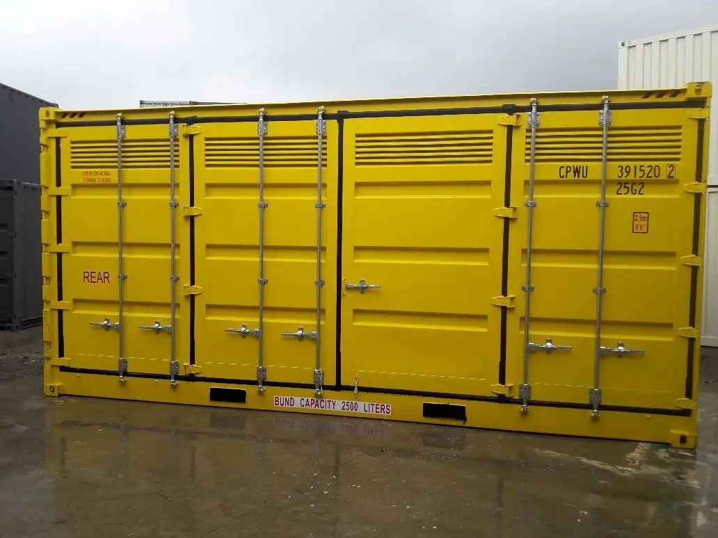 20' dangerous goods open side container