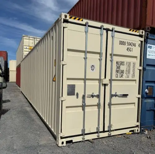 40 ft High Cube Shipping Containers-Beige