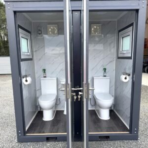 8ft double toilet ablution pod